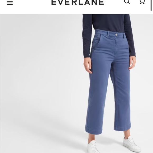 Everlane Wide-Leg Crop - Size 00 (24/25 waist) - Picture 3 of 6